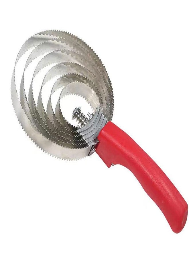 Abustle pig Reversible Stainless Steel Curry Comb/Curry Comb Horse Brush Scraper with Soft Touch Grip (Red) - Image 4
